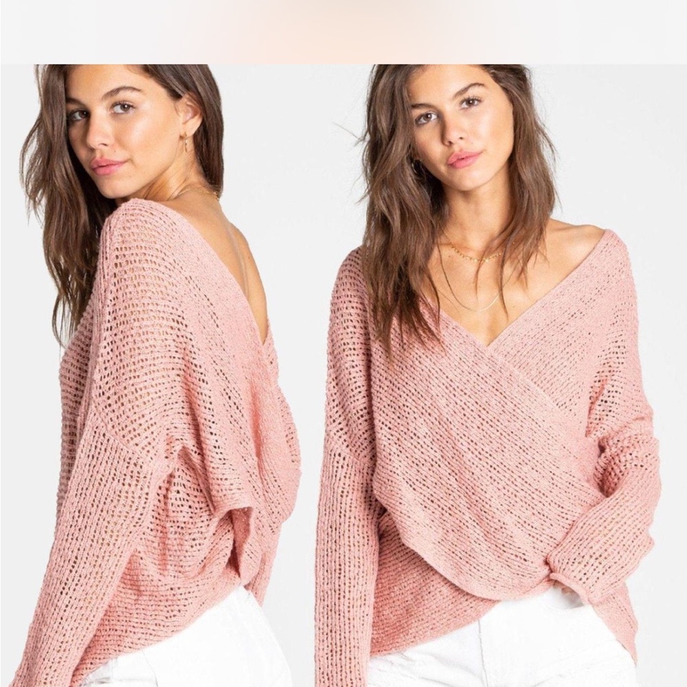 Billabong Afterglow Reversible Crochet Sweater